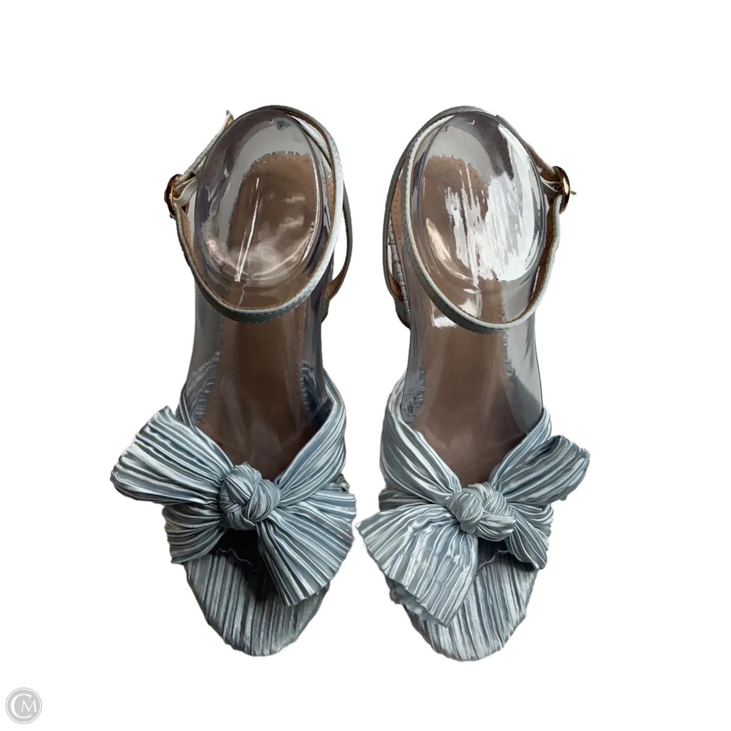 Sandals Heels Block By Clothes Mentor In Blue, Size: 6