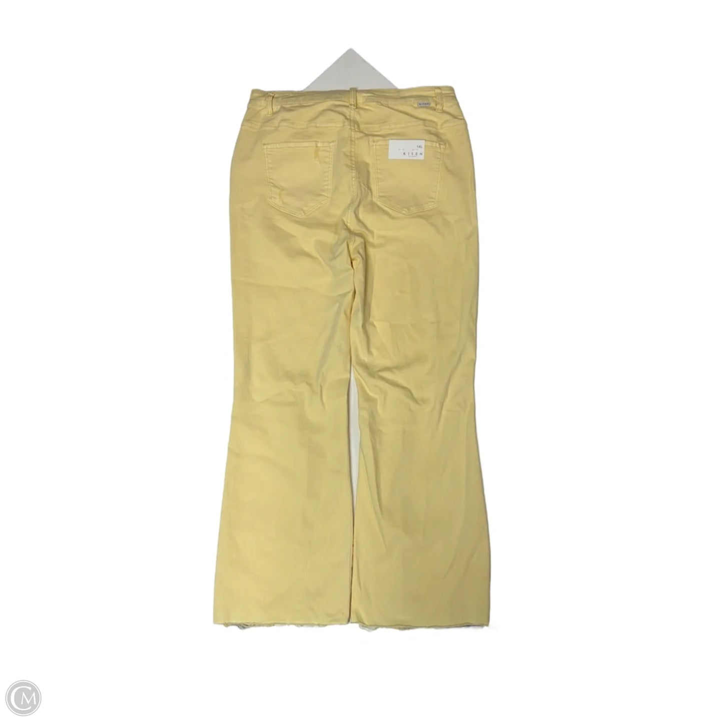 Jeans Wide Leg By Risen In Yellow, Size: 18