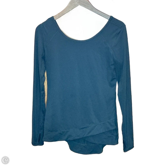 Athletic Top Long Sleeve Collar By Zella In Black, Size: S