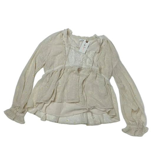 Top Long Sleeve By In Loom In Yellow, Size: M