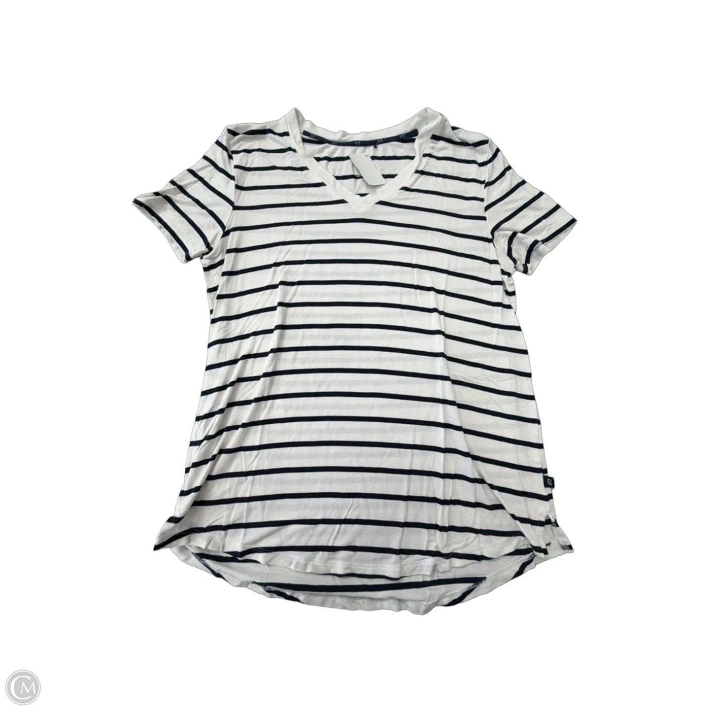 Top Short Sleeve By Gap In Striped Pattern, Size: S