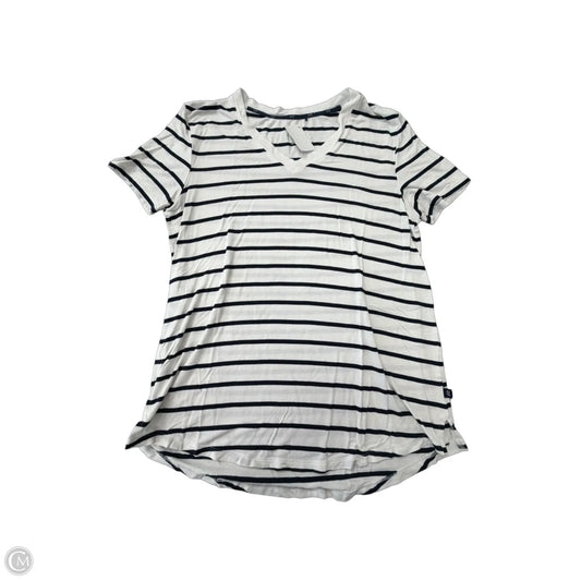 Top Short Sleeve By Gap In Striped Pattern, Size: S