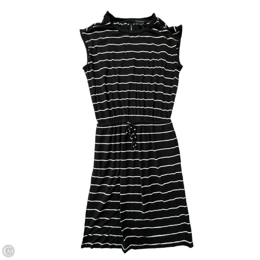 Dress Casual Midi By Banana Republic In Black & White, Size: Xs