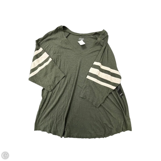 Top Short Sleeve By Torrid In Green, Size: 4x
