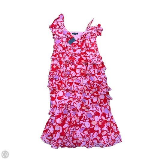 Dress Casual Midi By ELOQUII In Floral Print, Size: 1x