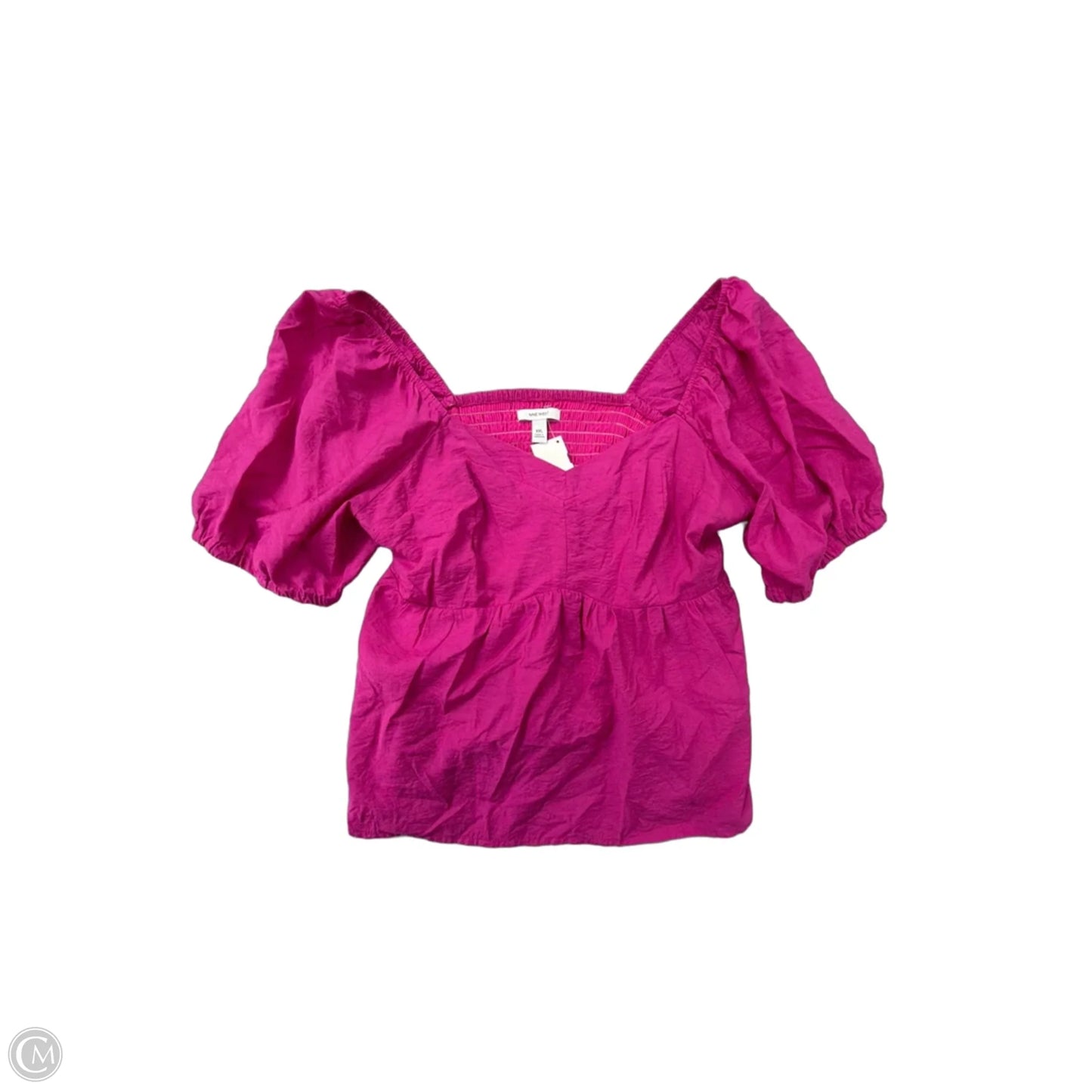 Top Short Sleeve By Nine West In Pink, Size: 1x