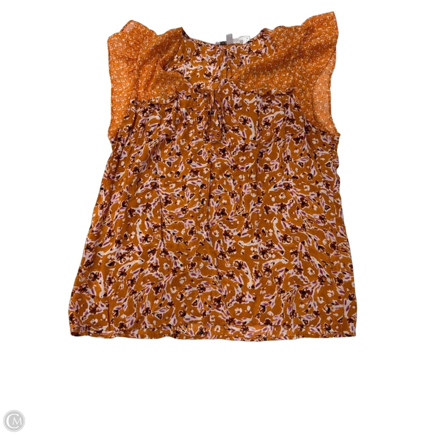 Top Short Sleeve By Dr2 In Floral Print, Size: L