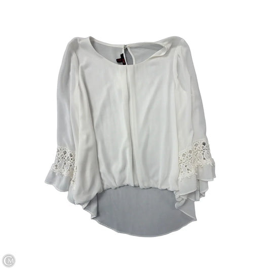 Top Long Sleeve By Bongo In White, Size: M