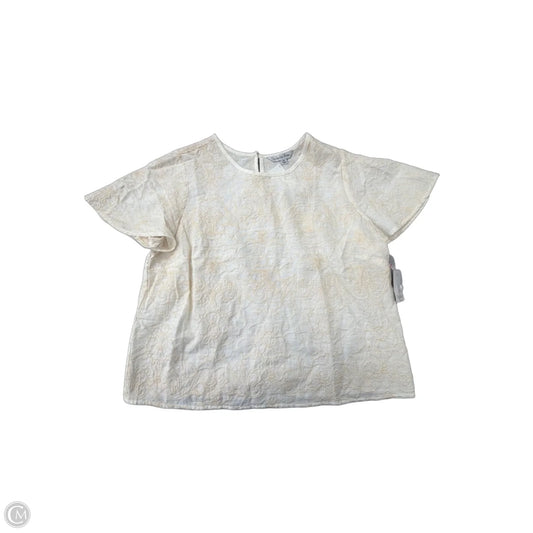 Top Short Sleeve By Ophelia Roe In Cream, Size: M
