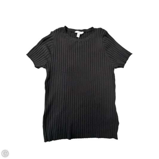 Top Short Sleeve By Time And Tru In Black, Size: S
