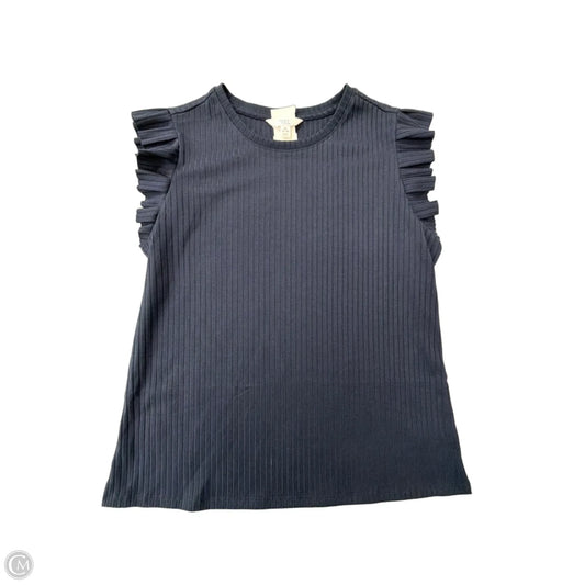 Top Sleeveless By Time And Tru In Blue, Size: M