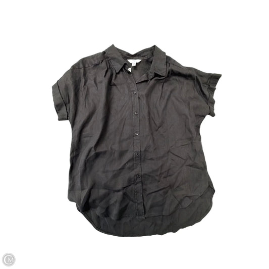 Top Short Sleeve By Time And Tru In Black, Size: M
