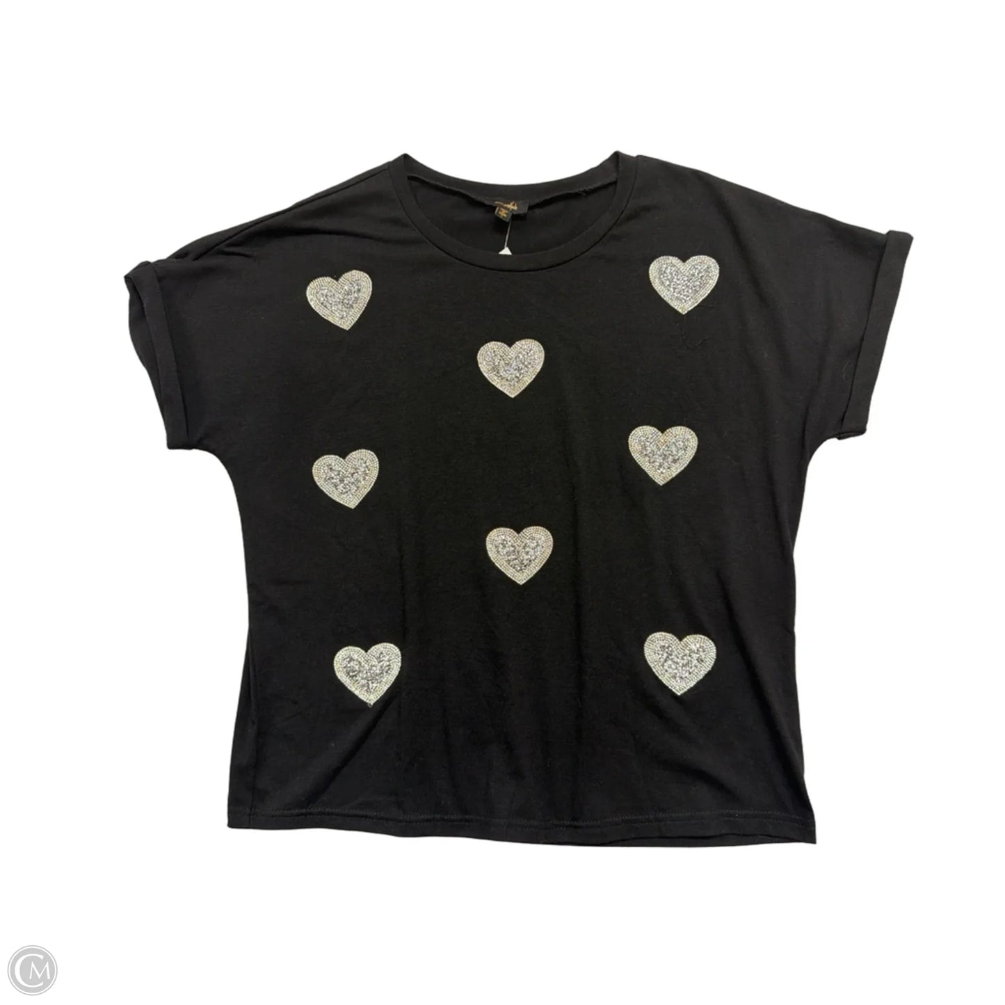 Top Short Sleeve By Ontwelfth In Black, Size: L