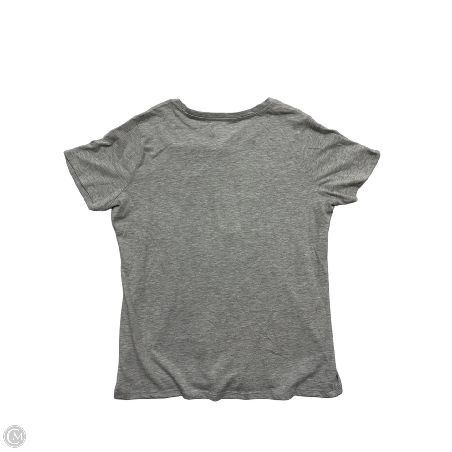 Top Short Sleeve By Stella Parker In Grey, Size: L