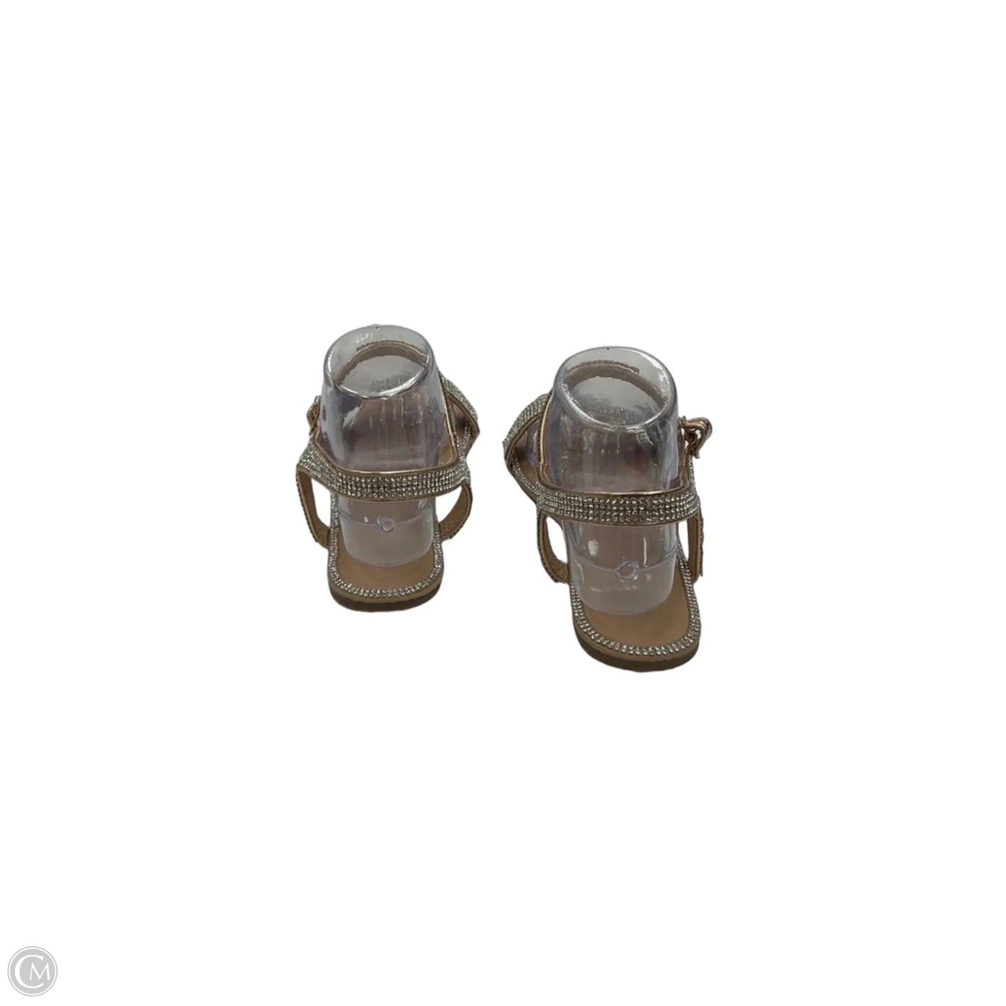 Sandals Flats By Clothes Mentor In Gold, Size: 7