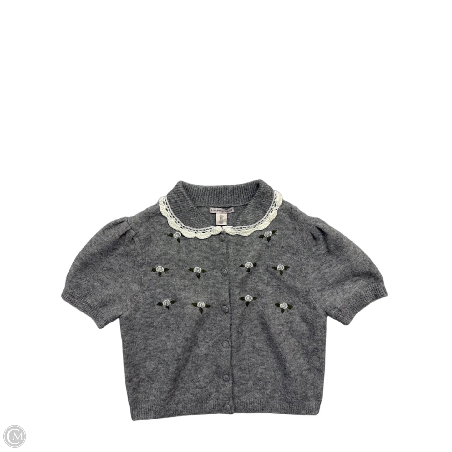 Top Short Sleeve By Sincerely Jules In Grey, Size: L