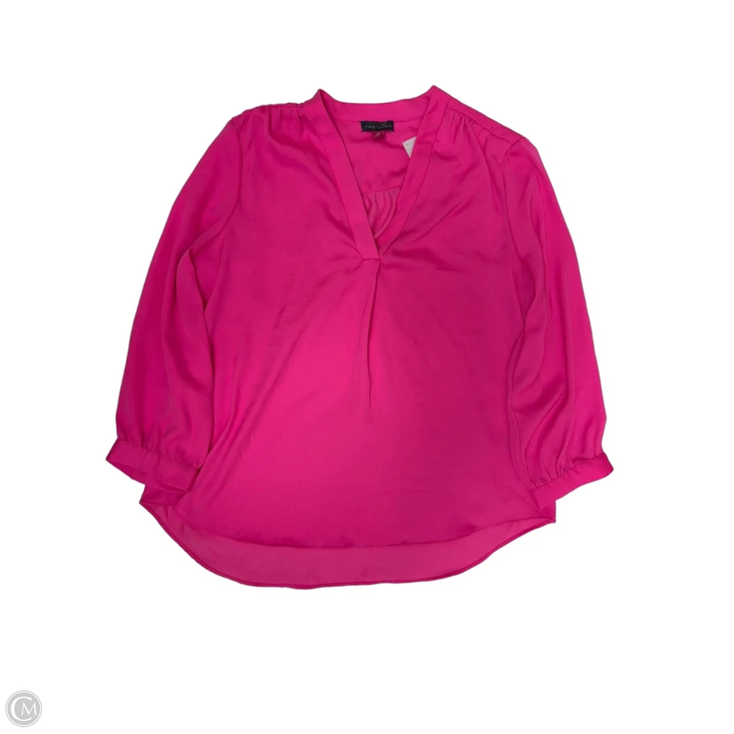 Top Long Sleeve By Vince Camuto In Pink, Size: M