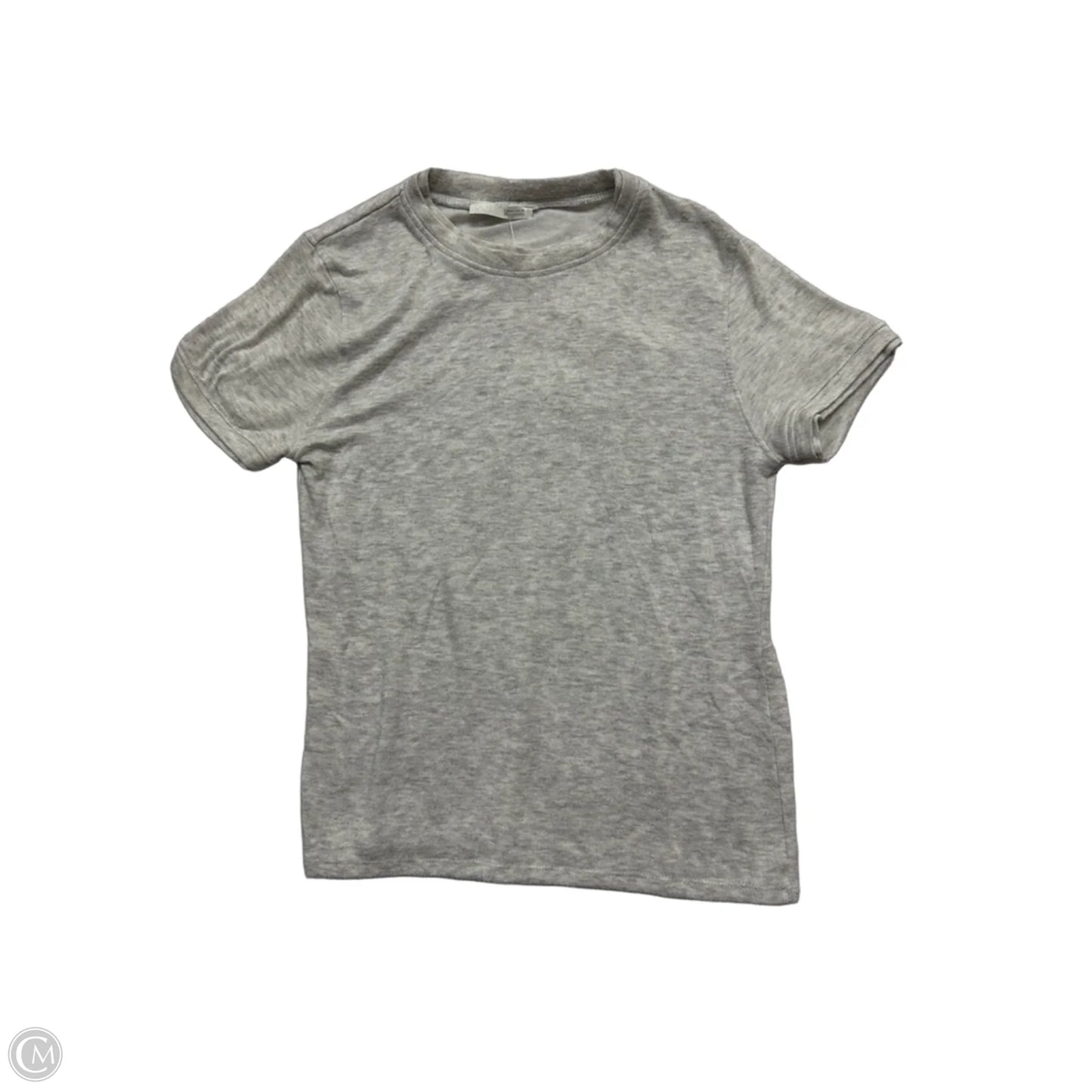 Top Short Sleeve By Zara In Grey, Size: L
