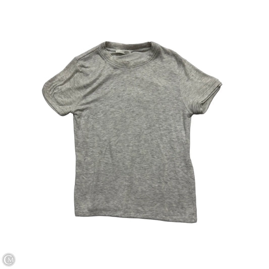 Top Short Sleeve By Zara In Grey, Size: L