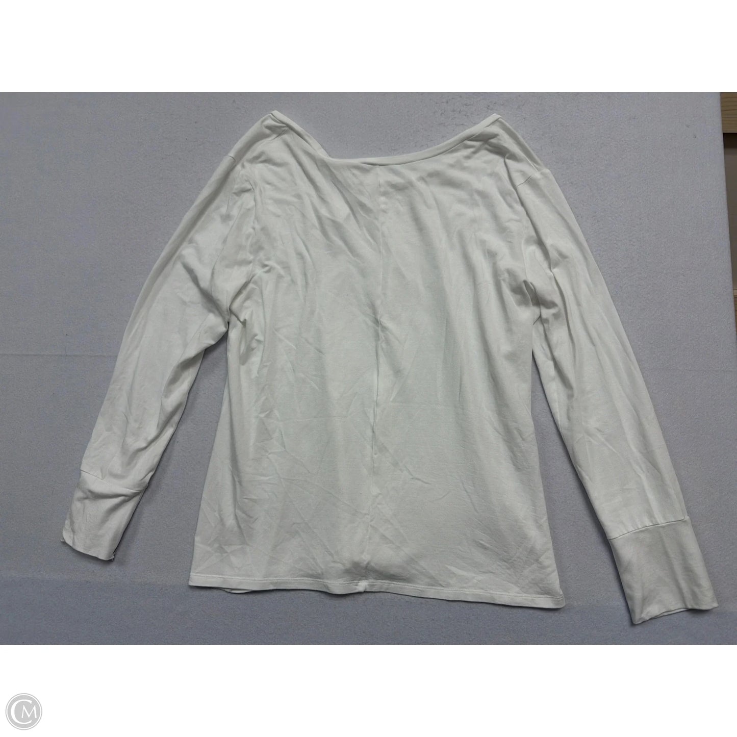 Top Long Sleeve Basic By Ana In White, Size: 1x