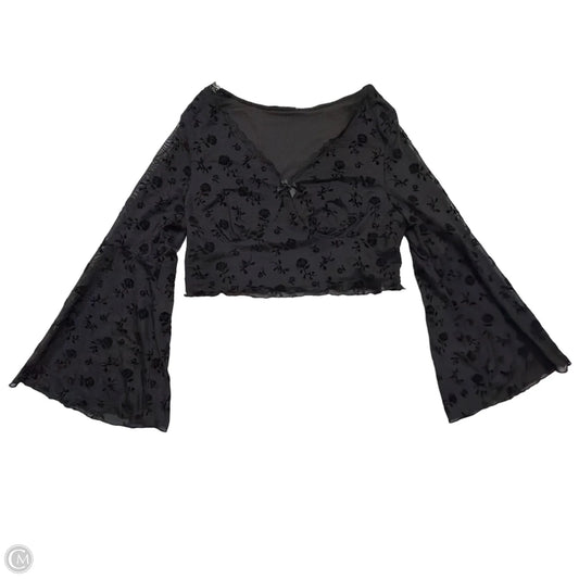 Top Long Sleeve By Shein In Black, Size: 3x