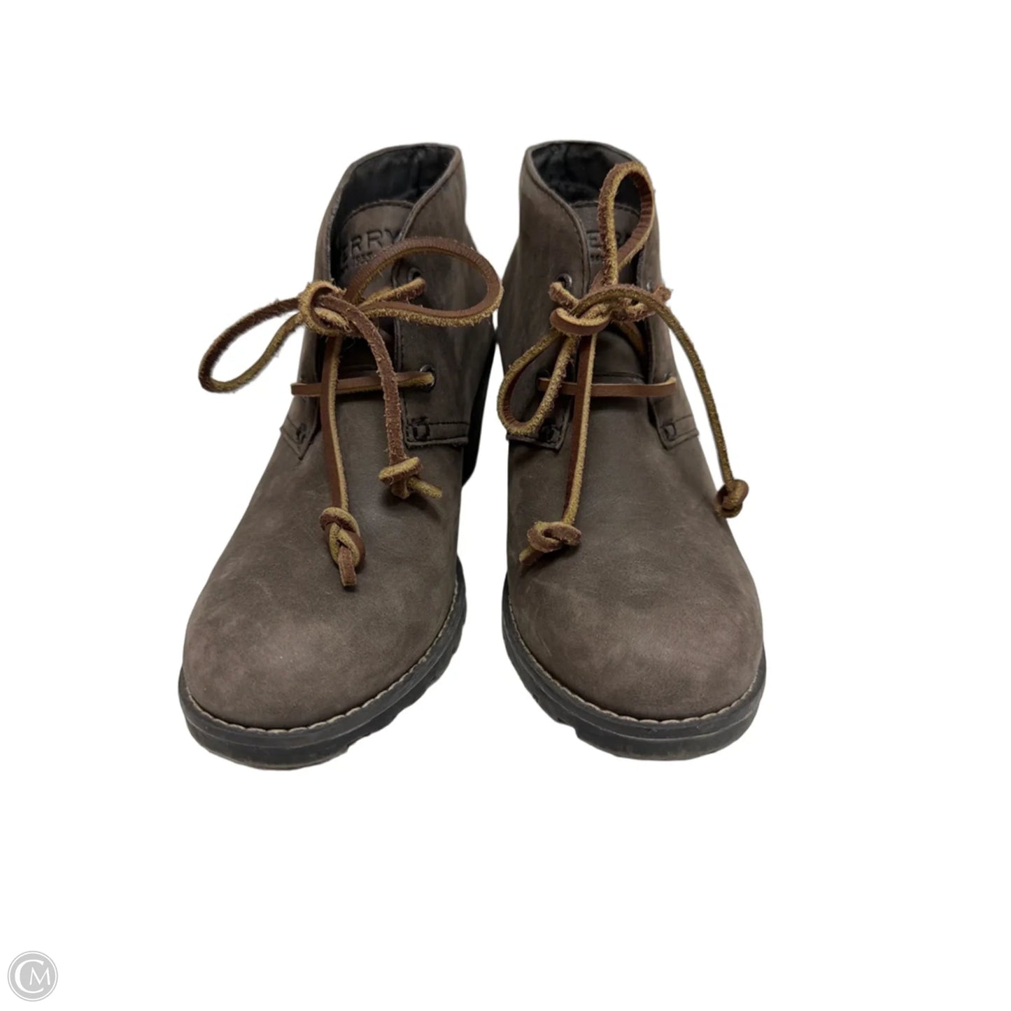 Shoes Heels Wedge By Sperry In Grey, Size: 6