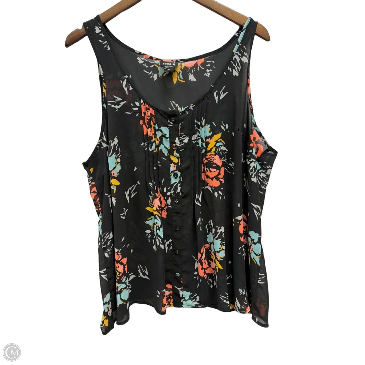 Tank Top By Torrid In Floral Print, Size: 1x