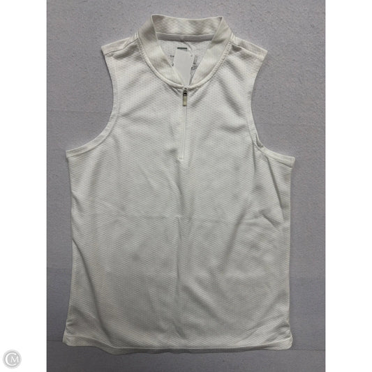 Athletic Tank Top By Clothes Mentor In White, Size: S