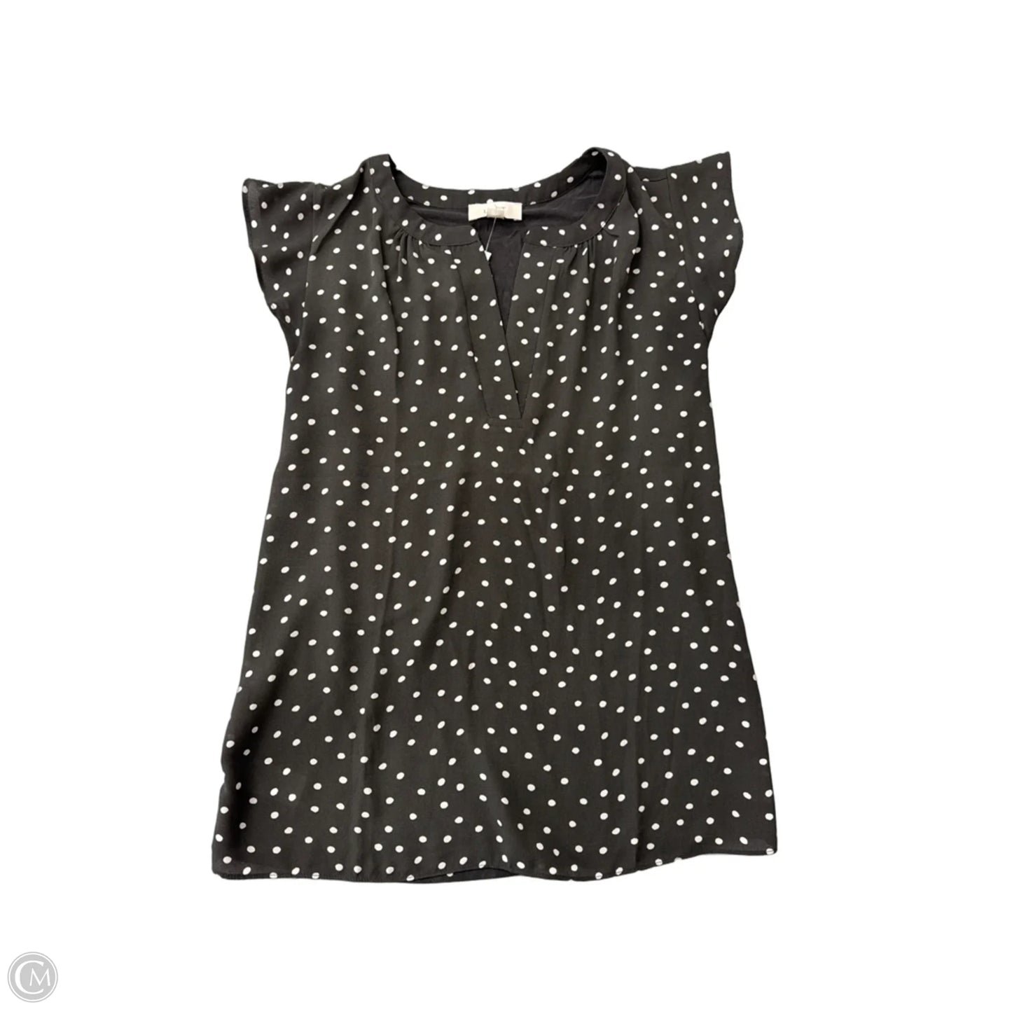 Top Sleeveless By Loft In Polkadot Pattern, Size: S