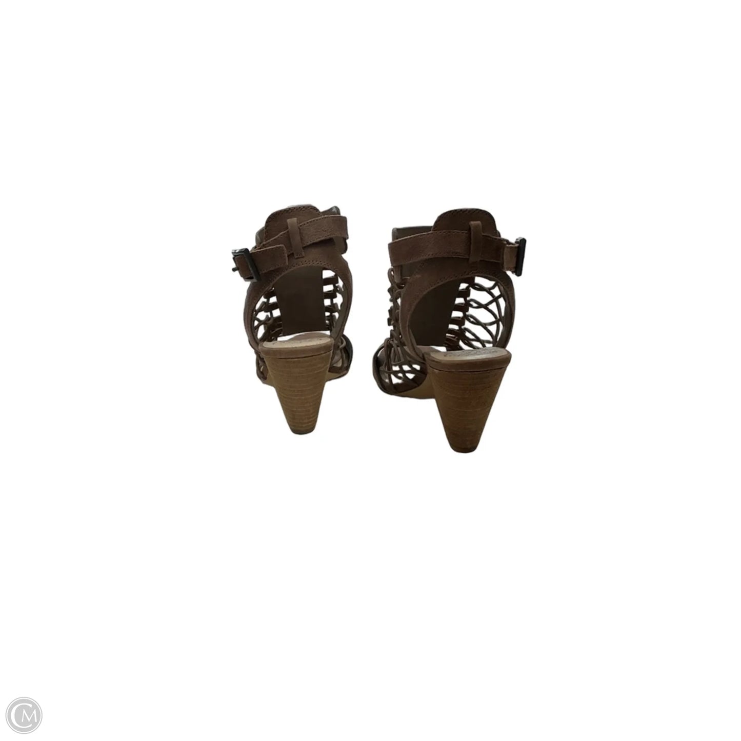 Sandals Heels Wedge By Vince Camuto In Brown, Size: 7.5