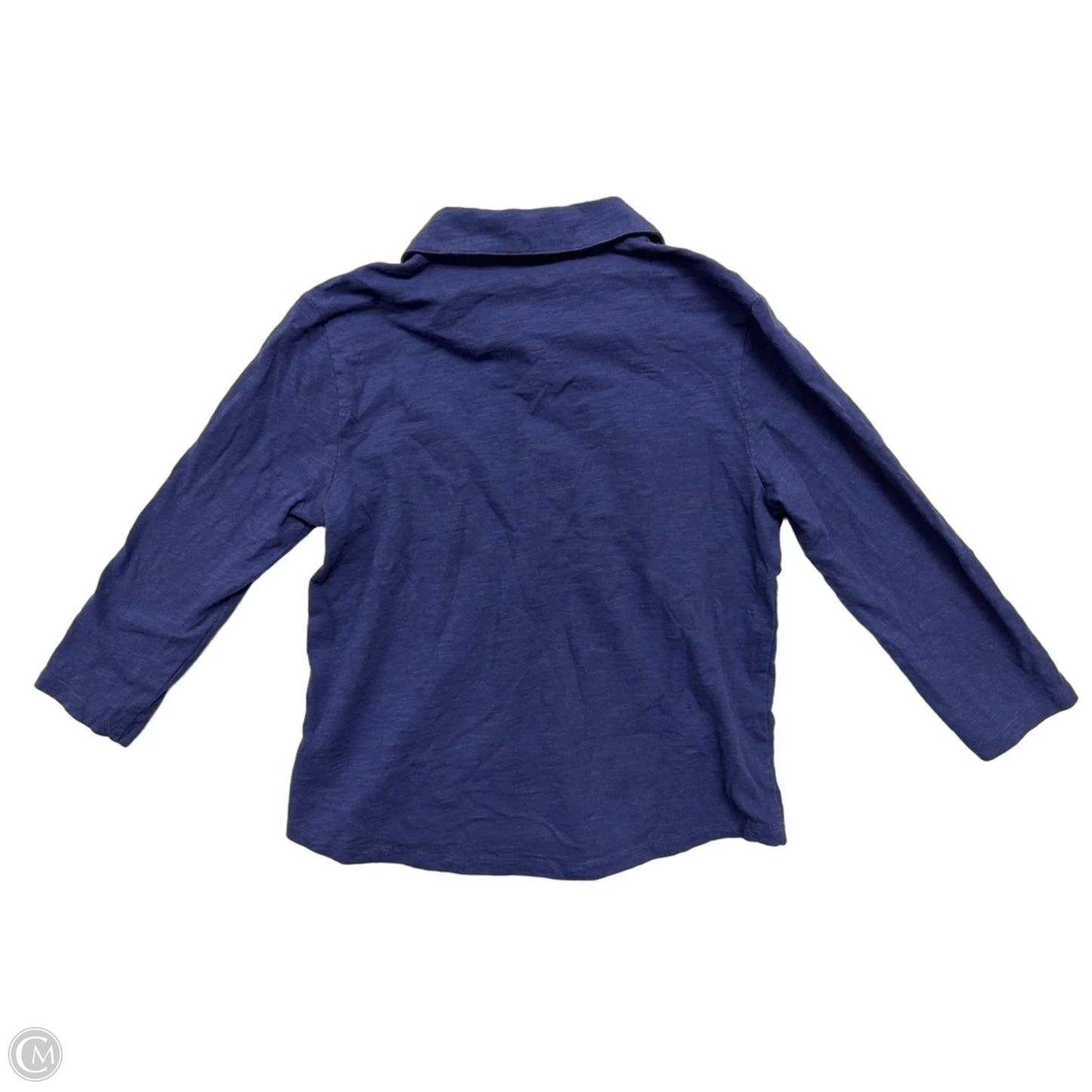 Top Long Sleeve By Gloria Vanderbilt In Blue, Size: M