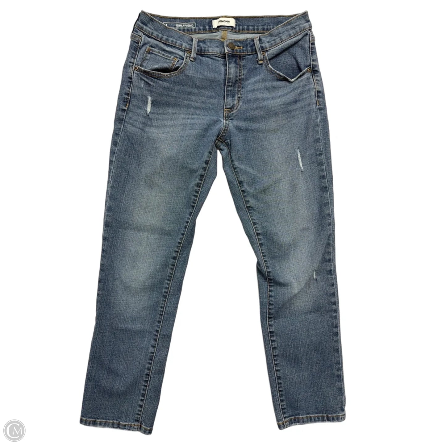 Jeans Straight By Sonoma In Blue Denim, Size: 4