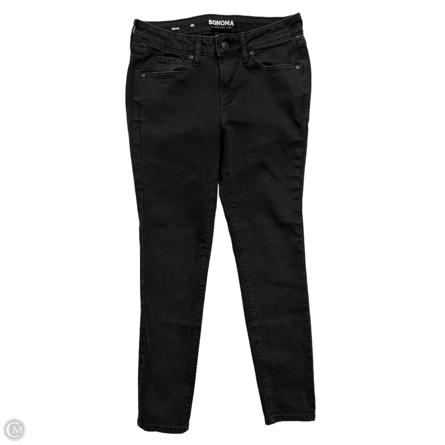 Jeans Straight By Sonoma In Black, Size: 4