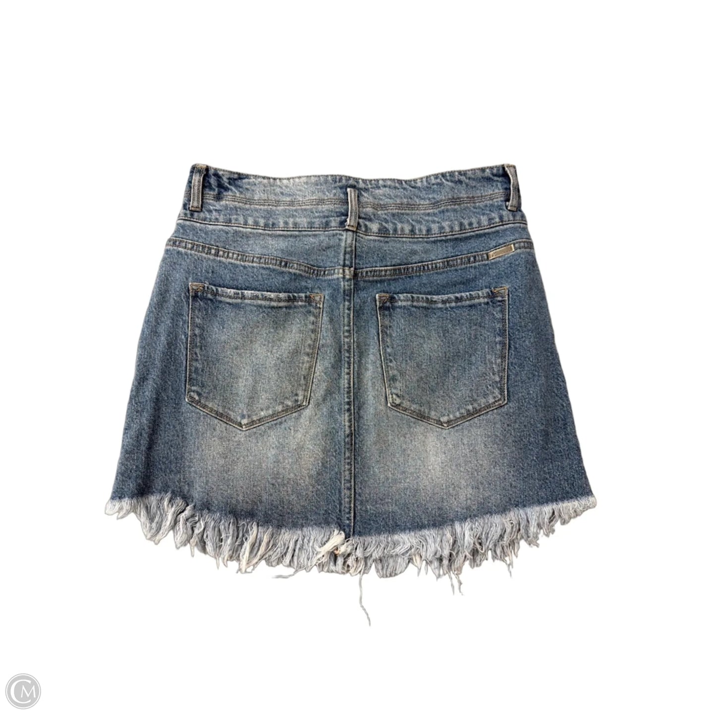 Skirt Midi By Kancan In Blue Denim, Size: 14