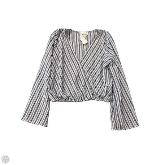 Top Long Sleeve By Sadie & Sage In Striped Pattern, Size: M