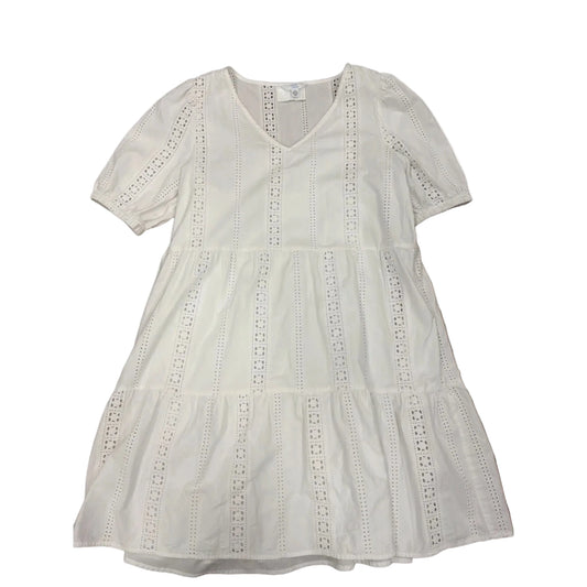 Dress Casual Midi By Time And Tru In White, Size: M