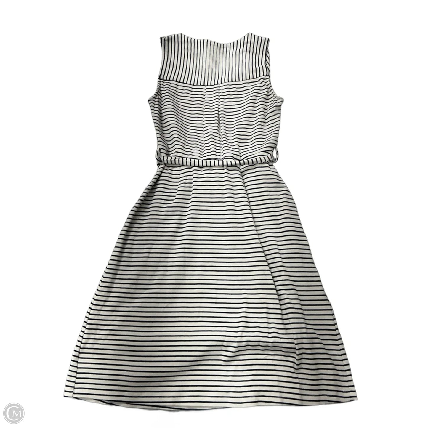 Dress Casual Midi By Monteau In Striped Pattern, Size: M