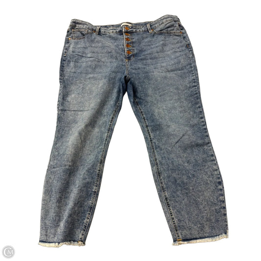 Jeans Skinny By Lc Lauren Conrad In Blue Denim, Size: 20