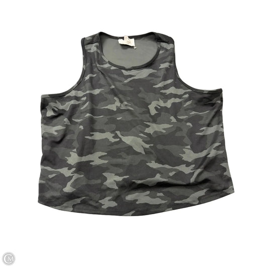 Athletic Tank Top By Balance Collection In Camouflage Print, Size: 1x