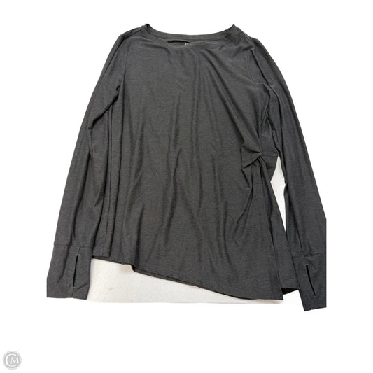 Athletic Top Long Sleeve Crewneck By Old Navy In Grey, Size: S