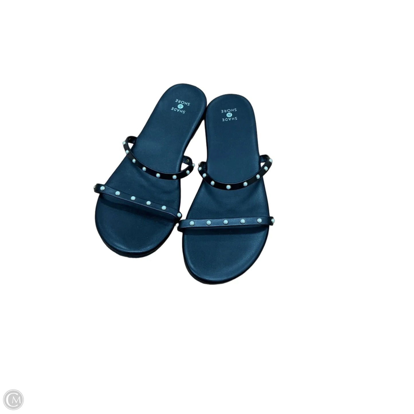 Sandals Flats By Shade & Shore In Black, Size: 10