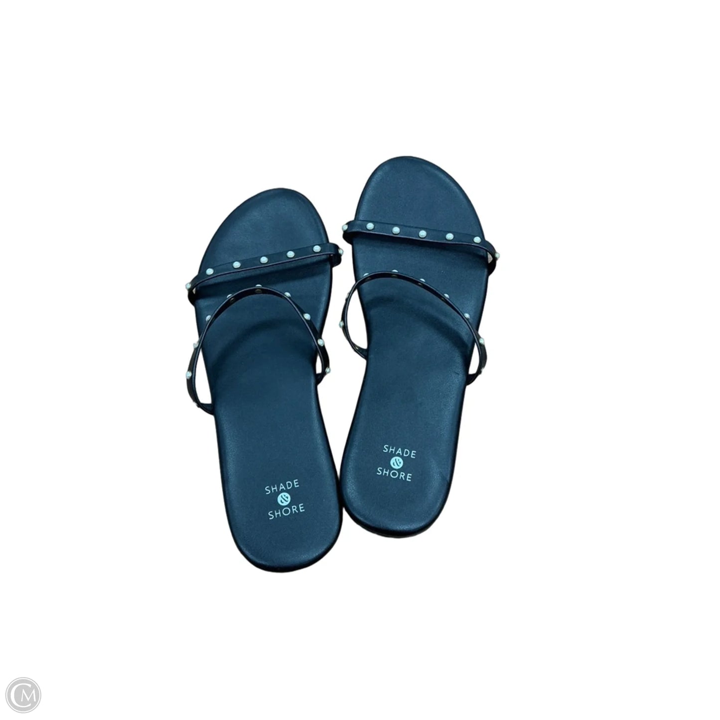 Sandals Flats By Shade & Shore In Black, Size: 10