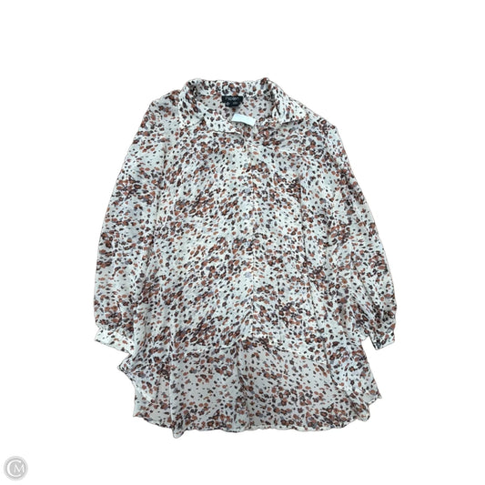 Top Long Sleeve By Papillion In Multi-colored, Size: M