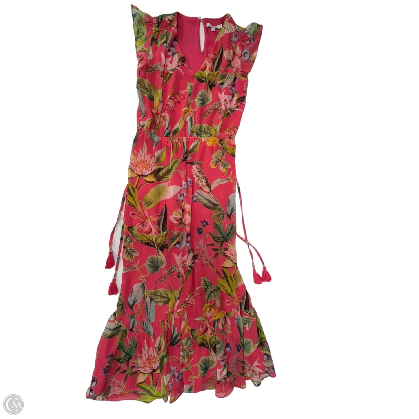 Dress Casual Maxi By Chicos In Floral Print, Size: Xs