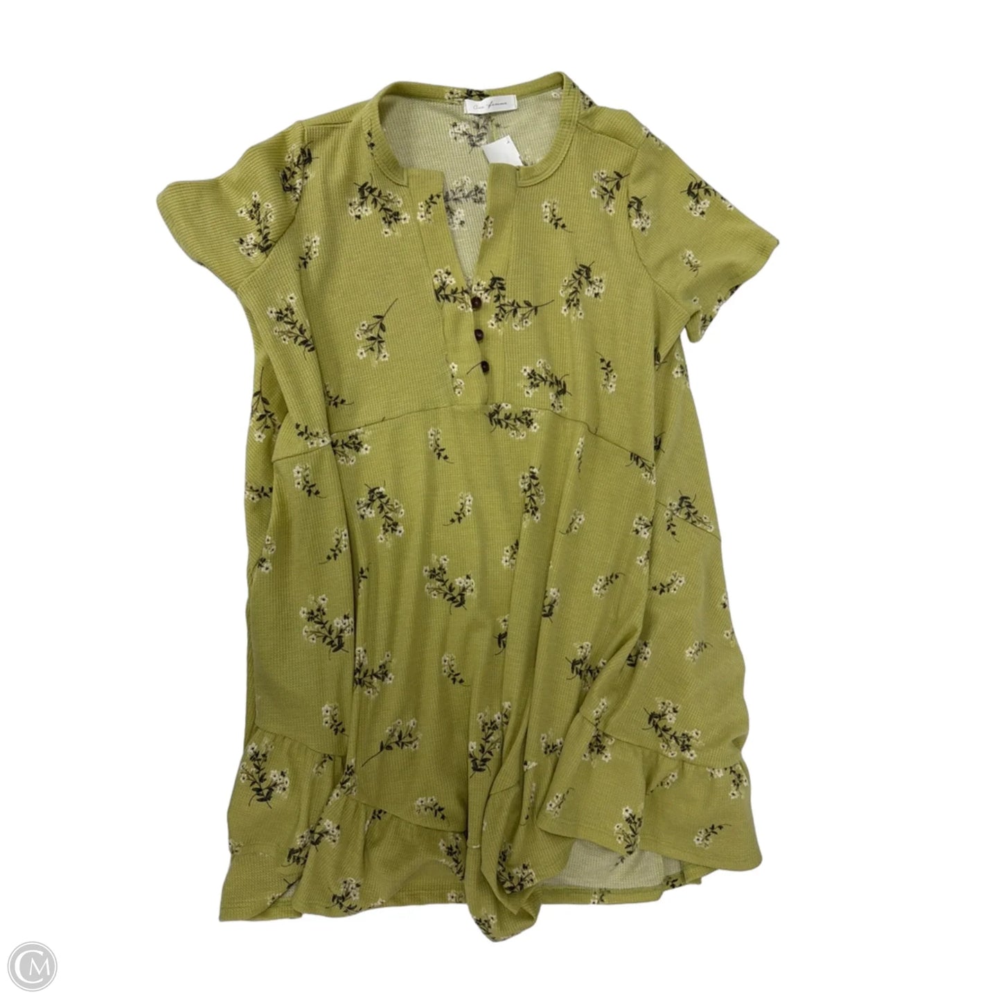 Dress Casual Short By Ces Femme In Green, Size: M