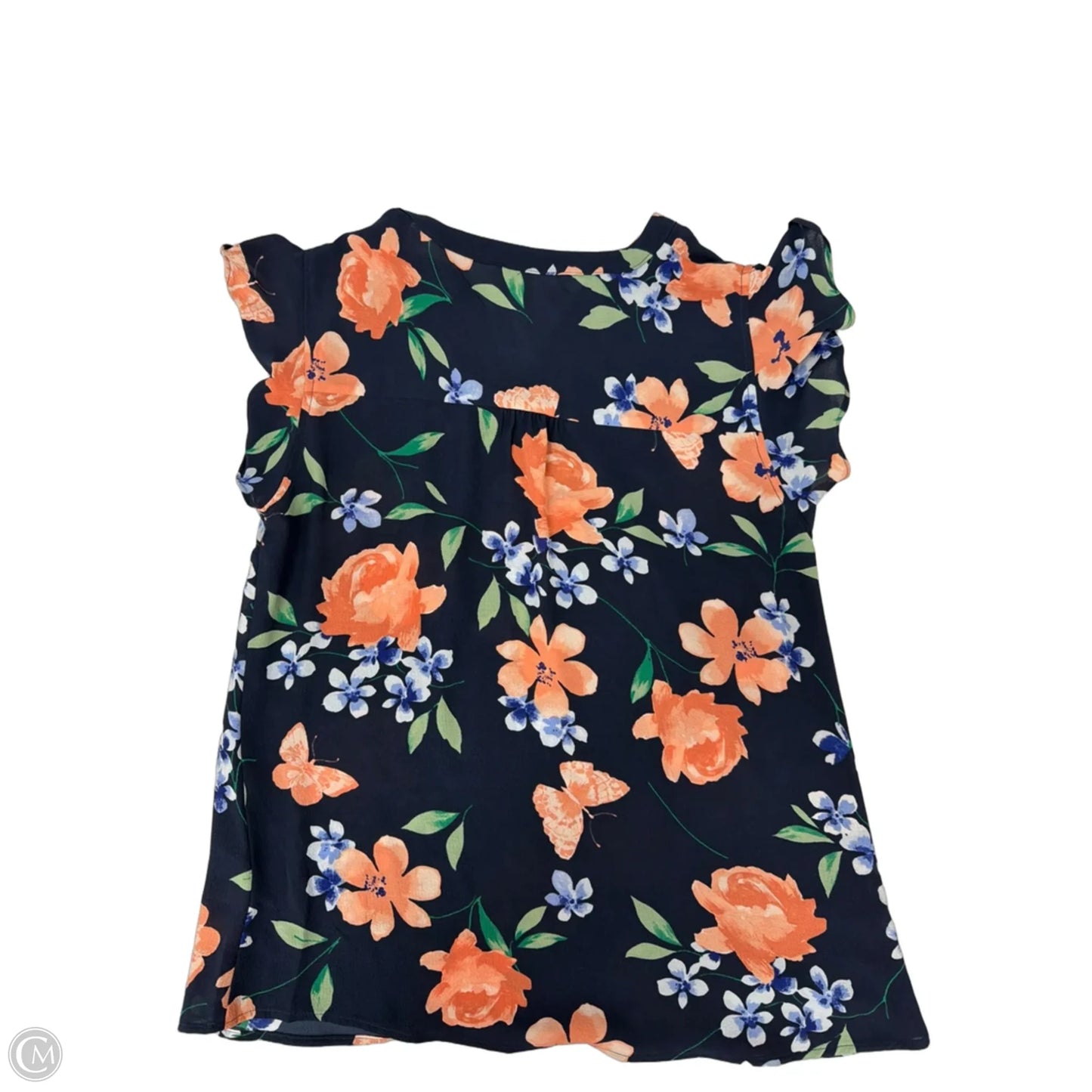 Top Short Sleeve By Elle In Blue, Size: S