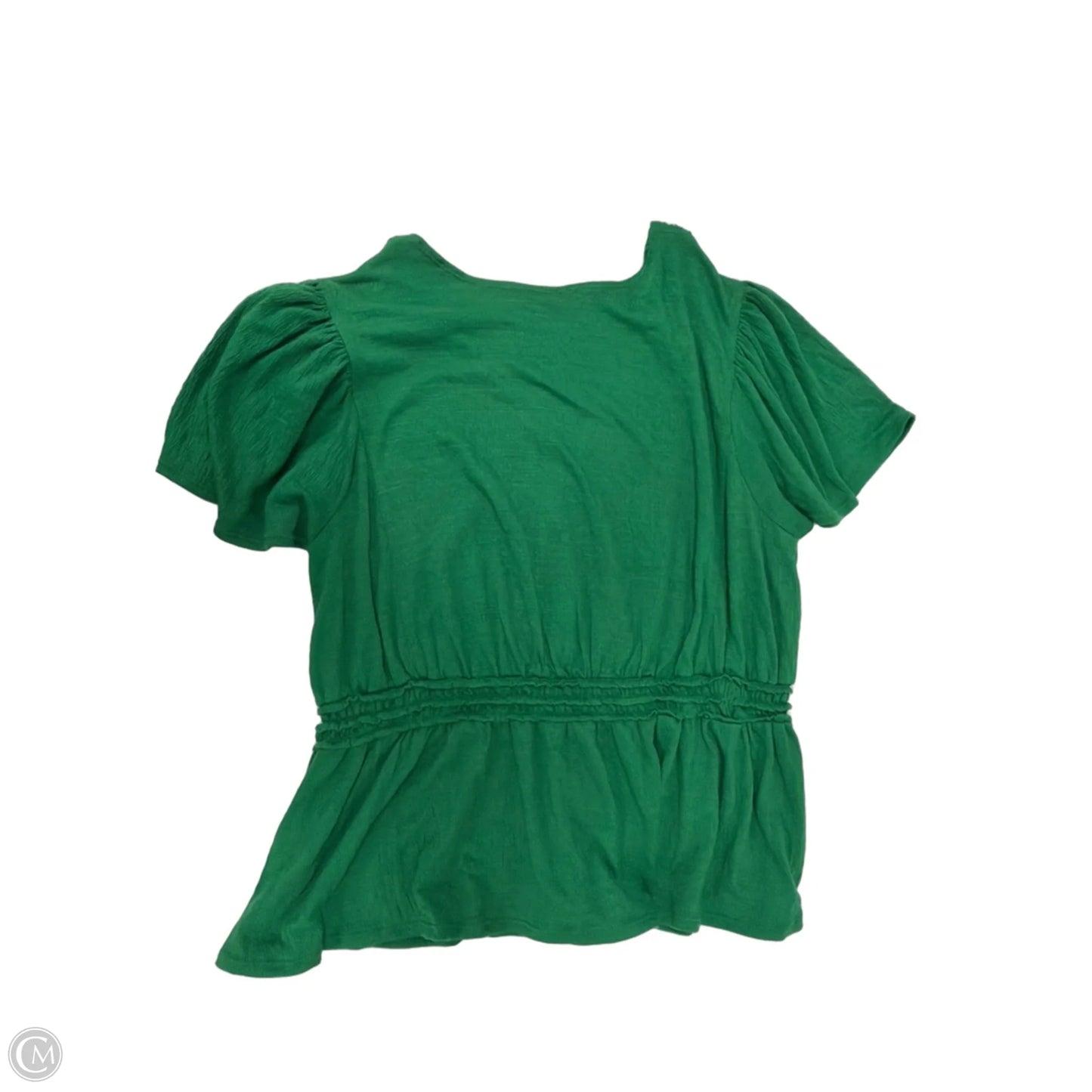 Top Short Sleeve By Max Studio In Green, Size: 2x