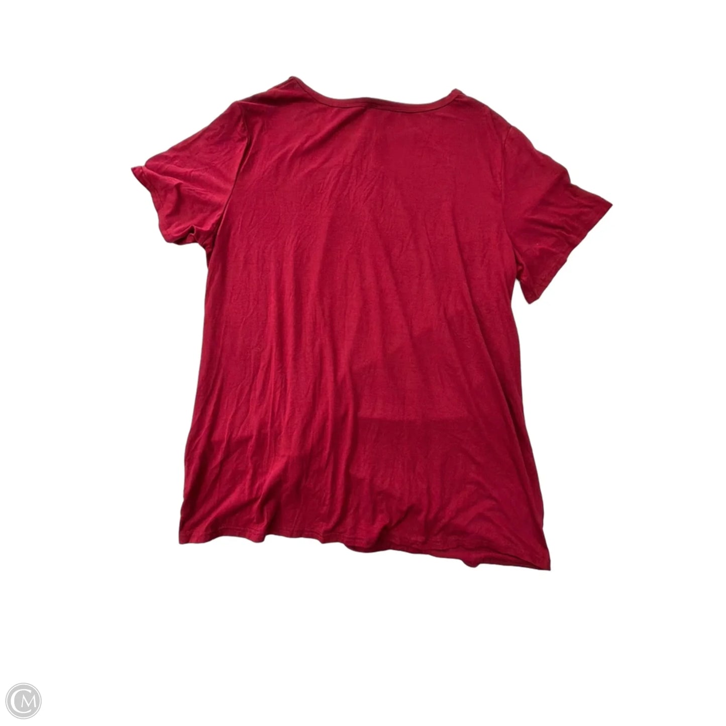 Top Short Sleeve By Clothes Mentor In Red, Size: 2x