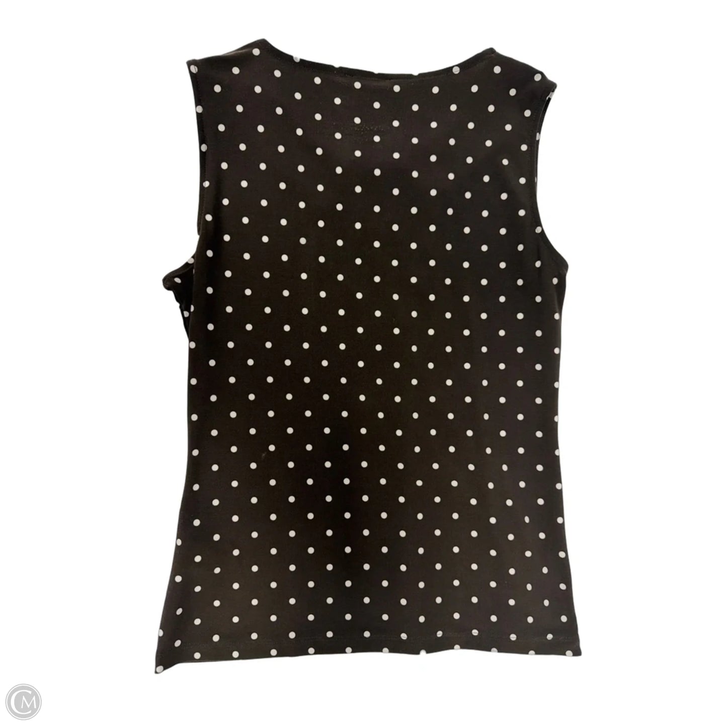 Top Sleeveless By Tommy Hilfiger In Polkadot Pattern, Size: M