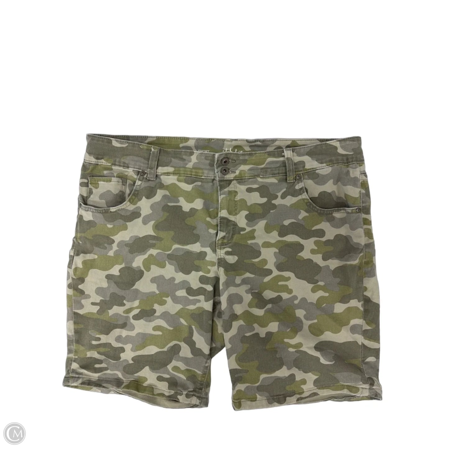 Shorts By Style And Company In Camouflage Print, Size: 16